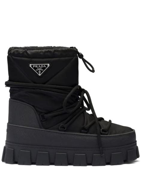 prada snow boots red laces|Prada boots cost.